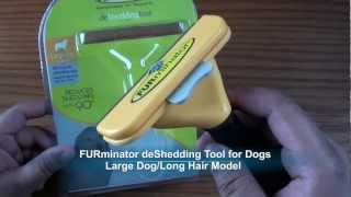 FURminator deShedding Tool for Dogs HandsOn [upl. by Yssej644]