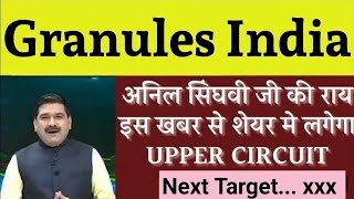 टारगेट 600🔥granules india Share Price Target Latest News Today  granules india share price analysis [upl. by Yliram]