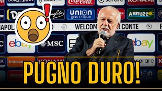 🗣️ “TUTTI CEDIBILI”  DE LAURENTIIS risponde al caos su DI LORENZO e KVARA 😱💥 [upl. by Firooc]