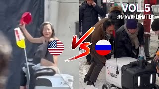 USA vs Russian Reactions to Delivery Robots [upl. by Pell]