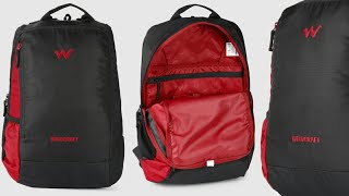 Wildcraft Unisex Black amp Red Streak 10 Solid Backpack Unboxing  Wildcraft Bag  Backpack review [upl. by Hgielrebma]