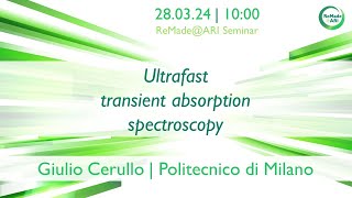 Ultrafast transient absorption spectroscopy WEBINAR [upl. by Alekim]