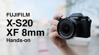 Fujifilm XS20 and XF8mm F35 R WR Handson  Lightweight Powerhouse Combo [upl. by Amargo]