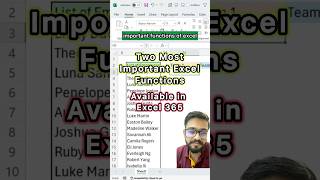 Excel 365 Two Superb Functions‼️Learn Microsoft Excel excel exceltricks exceltips shorts [upl. by Siocnarf]