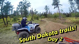 Yamaha Grizzly amp Others Explore South Dakota Black Hills Trails [upl. by Nodla992]