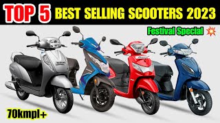 Top 5 Best Selling Scooters in India 2023 Features Mileage amp Prices  Best Scooty to buy in 2023 [upl. by Russom513]