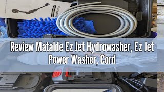 Review Matalde Ez Jet Hydrowasher Ez Jet Power Washer Cordless Pressure Washer 652 PSI High Press [upl. by Collum]