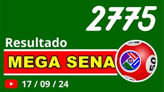 Megasena 2775  Resultado da Mega Sena de hoje Concurso 2775 [upl. by Norri]