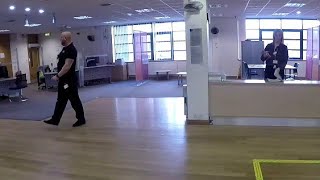 Unprofessional Security Guards At Middlesbrough Jobcentre audit security [upl. by Aicertap526]