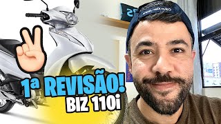 1ª REVISÃO  HONDA Biz 110i  Na Concessionária [upl. by Aneleiram]