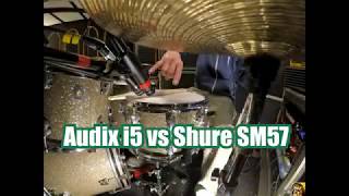 Audix i5 vs Shure SM57 Snare Shootout [upl. by Heffron]