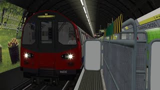 OpenBVE  Jubilee Line LU  Charing Cross Siding  West Hampstead Siding [upl. by Ekusuy]