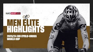 Gavere  Men Elite Highlights  202324 UCI Cyclocross World Cup [upl. by Treborsemaj695]