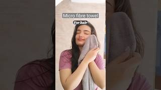 Microfibre towel for hair 😍👌 amazon haircare review hair microfibre musthaves shortsvideo [upl. by Ulrikaumeko]