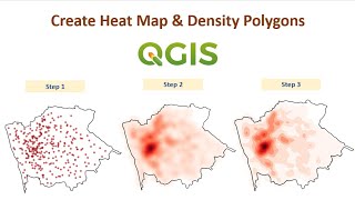 Create Heat Map and Density Polygons in QGIS [upl. by Eduam579]