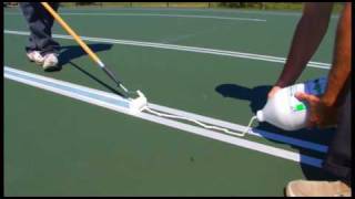 SportMaster Sport Surfaces  Tennis Court Striping [upl. by Diena]