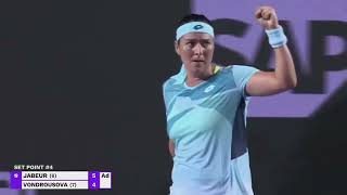 Ons Jabeur defeated Marketa Vondrousova at the WTA Finals Cancun [upl. by Notterb]