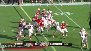 Alec Ogletree vs Nebraska quot2013 Capital One Bowlquot [upl. by Ellatnahc229]