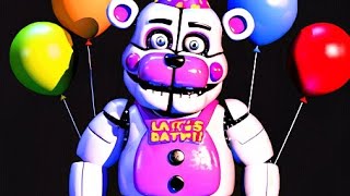 Attempting To BEAT FnaF Sister Location Custom Night Angry Ballet [upl. by Lonne]