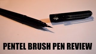 Pentel Brush Pen Review amp How to use Brush Pen [upl. by Amby]