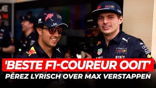 Pérez lyrisch over Max Verstappen Beste F1coureur ooit Red Bull bezorgd om RB18  GPFans News [upl. by Latoya376]