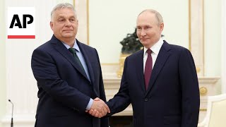 Hungarys Orbán visits Moscow seeks Putins perspective [upl. by Barnabe]